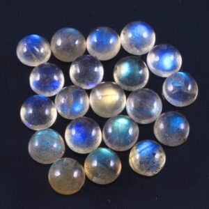 Labradorite Round Cabochon, Labradorite Cabochons, Blue fire Labradorite Cabs 5 MM 20Pc