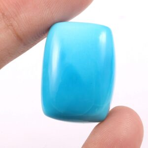 Turquoise Rectangle Cabochon | size 24x17.80 mm height 8.10mm | Natural Handmade Loose Gemstone cabs| Arizona Turquoise Cabochon for Pendant