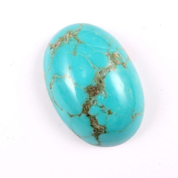 Natural Turquoise Oval Cabochon, Turquoise Gemstone Shape Loose Cabochon, Top Quality Turquoise Blue Cabochon 28.50x19.30 MM Height 8.60 MM - Image 2