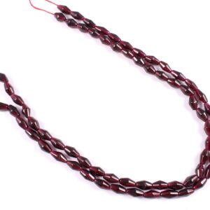 Natural Garnet Dholki Shape Beads, Top Quality Natural Garnet Shape Beads, Loose Gemstone Garnet Barrel Shape Beads 6x8-7x11 mm 13"
