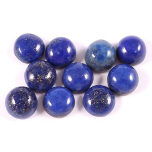 Natural Lapis Lazuli Round Calibrated Size Cabochon, Lapis Lazuli Gemstone Round Cabochon, Lapis Blue Loose Cabochon 6 MM 10 Pcs