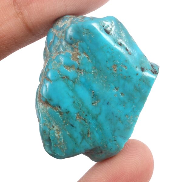 Natural Blue Turquoise Slice Rough, Turquoise Sleeping Beauty Rough, Turquoise Raw Stone Mineral, Turquoise Raw Material Rough 26x35 MM - Image 2