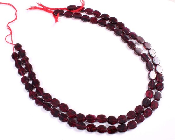 Garnet Oval shape Beads, Top Quality Natural Garnet Oval Shape Beads, Natural Garnet Gemstone Shape Beads 4x5.50-5x8.50 MM 13" - Image 2