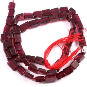 Natural Garnet Beads, Top Quality Garnet Rectangle Shape Beads, Garnet Gemstone Shape Beads, Garnet Flat Beads 5.50x8.50-6x9 MM 13"