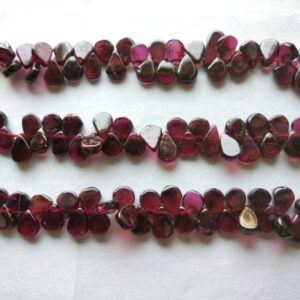Garnet Beads, Natural Garnet Pear Shape Beads, Top Quality Garnet Gemstone Shape Beads 6x8-7x9 MM 13"