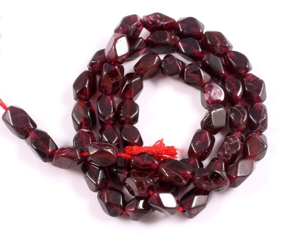 Garnet Shape Beads, Garnet Rectangle Shape Beads, Garnet Gemstone Shape Beads, Garnet Beads 4.50x6.50-4.50x8.00 MM 13" - Image 2