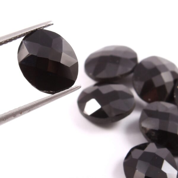 10 Pc Black Spinel briolette, Black Spinel Oval Shape briolettes Gemstone, Natural Black Spinel Shape briolette, Gemstone Briolettes 7x9 MM