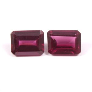 Natural Garnet Gemstone Loose Cut, Top Quality Garnet Rectangle Shape Cut Stone, Garnet Gemstone Shape Cuts 5x10 MM 2 Pc