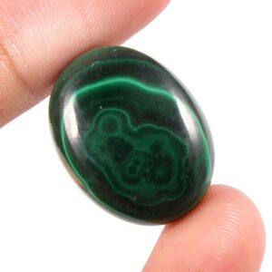 AAA Grade Malachite Cabochon, Malachite Oval Shape Cabochons 17x22 MM, Malachite Gemstone Shape Cabochons One Piece