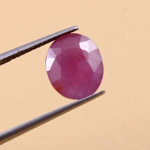 Ruby Oval Shape Loose Gemstone Cuts 8x9.50 MM, Natural Ruby Gemstone Loose Cut Stone, Ruby Shape Gemstone Cuts 1 Peice