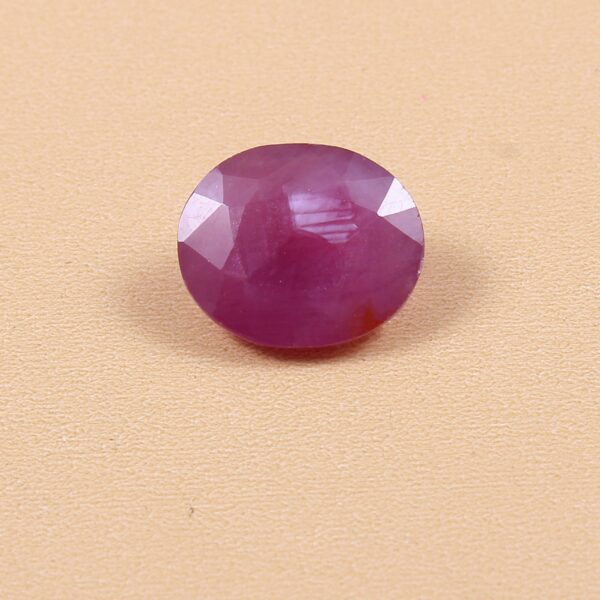 Ruby Oval Shape Loose Gemstone Cuts 8x9.50 MM, Natural Ruby Gemstone Loose Cut Stone, Ruby Shape Gemstone Cuts 1 Peice - Image 2
