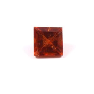 8 MM Square Shape Natural Hessonite Gemstone Cut, Top Quality Hessonite Garnet Loose Cut Stone, Hessonite Gemstone Faceted Cuts 1 Piece