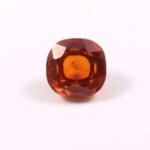 8 MM Baguette Shape Natural Hessonite Gemstone Cut, Hessonite Garnet Cushion Shape Loose Cut Stone, Hessonite Square Shape Gemstone 1 Piece