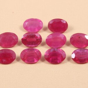 Top Quality Pink Sapphire Loose Cut Stone, Natural Pink Sapphire Oval Shape Loose Cut Stone 5x7 MM, Pink Sapphire Gemstone Faceted Cuts 10Pc