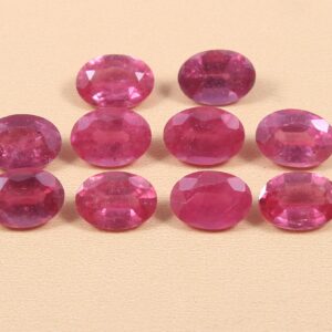 AAA Grade Pink Sapphire Gemstone Cut, Pink Sapphire Oval Shape Loose Cut Stone 6x4 MM, Natural Pink Sapphire Gemstone Shape Cuts 10 Pc