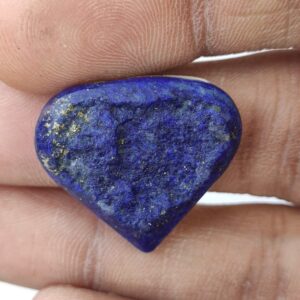 24 MM Lapis Heart Shape Druzy Cabochon, Rare Blue Color Lapis Lazuli Druzy, Lapis Gemstone Shape Druzy Cabochons With 6 MM Light