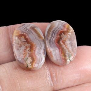 Natural Crazy Lace Cabochon, Crazy Lace Oval Shape Cabochons 21x13 MM, Top Quality Crazy Lace Gemstone Shape Cabochons, Crazy Lace Cabs 2 Pc