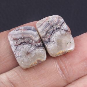 Crazy Lace Cabochon, Natural Crazy Lace Rectangle Shape Cabochons, Top Quality Gemstone Shape Cabochons, Crazy Lace Cushion 18x13 MM 2 Pc