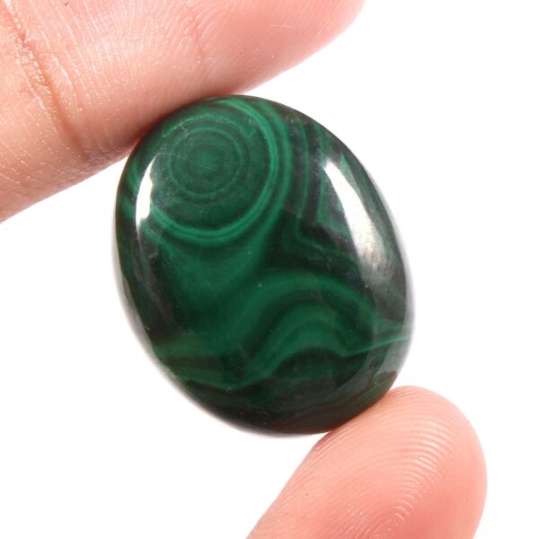 Malachite Cabochon, Malachite Oval Shape Cabochons, Natural Malachite Designer Cabochons, Malachite Gemstone Cabs 18x23 MM One Piece