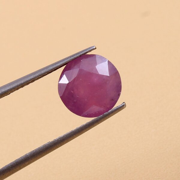 10 MM Round Shape Natural Ruby Gemstone Cuts, Ruby Loose Gemstone Cuts, Ruby Shape Loose Cut Stone 4 Pc - Image 2