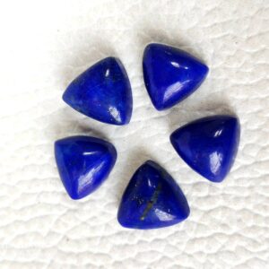 Lapis Lazuli Trillion Cabochon 9 MM, AAA Grade Lapis Lazuli Triangle Shape Gemstone Cabochons, Lapis Cabochons 5 Pc