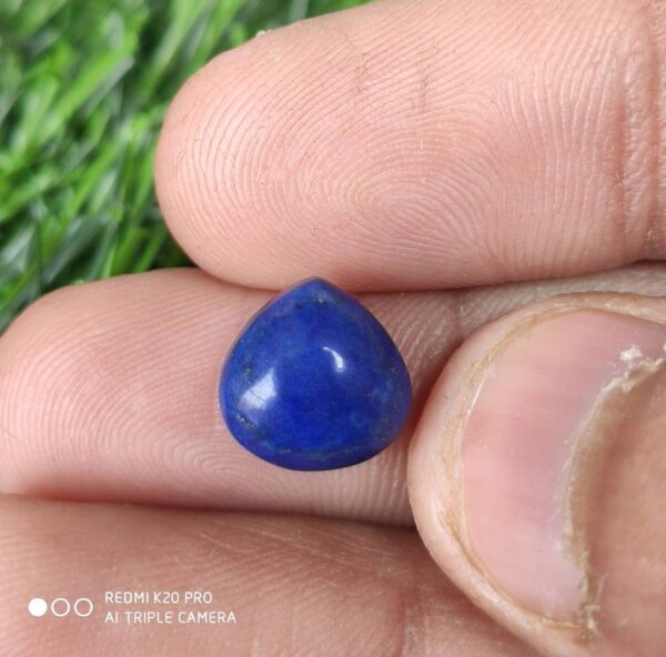 10 MM Heart Shape Lapis Lazuli Cabochon, Lapis Lazuli Cabochons, Natural Blue Lapis Gemstone Shape Cabochons, AAA Grade Lapis Cabochons 10Pc - Image 2