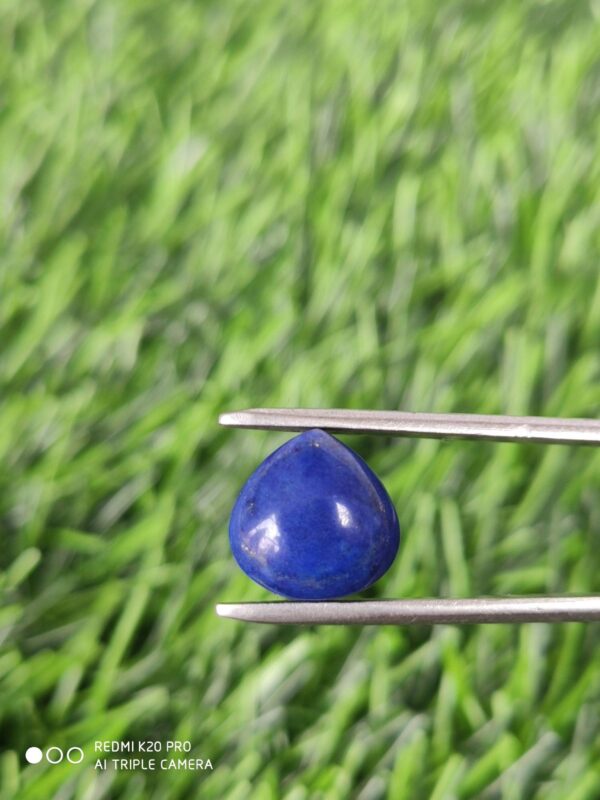 10 MM Heart Shape Lapis Lazuli Cabochon, Lapis Lazuli Cabochons, Natural Blue Lapis Gemstone Shape Cabochons, AAA Grade Lapis Cabochons 10Pc - Image 3