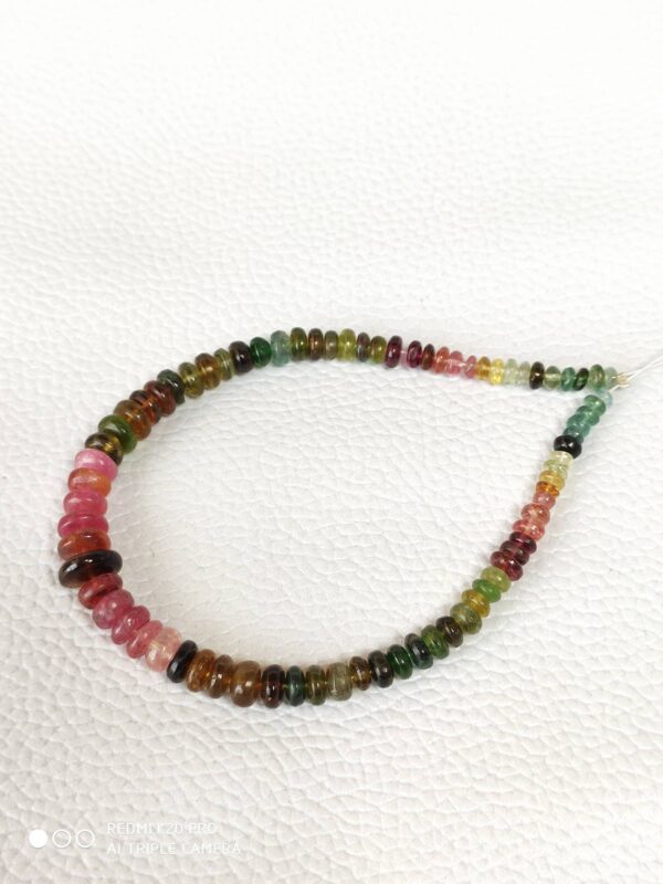 AAA Grade Tourmaline Beads, Natural Tourmaline Round Beads 4-6 MM, Tourmaline Gemstone Shape Loose Beads, Tourmaline Smooth Beads 7.5"
