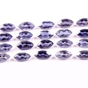 Top Quality Iolite Loose Gemstone, Iolite Marquise Shape Gemstone Cuts 2x4 MM, 2.5x5 MM, Natural Blue Iolite Loose Cut Stone 20 Pc