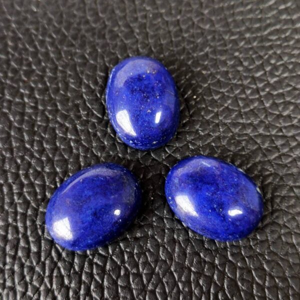 Lapis Lazuli Cabochon, Lapis Lazuli Oval Shape Cabochons, AAA Grade Lapis Gemstone Shape Cabochon 12×16 MM 3 Pc