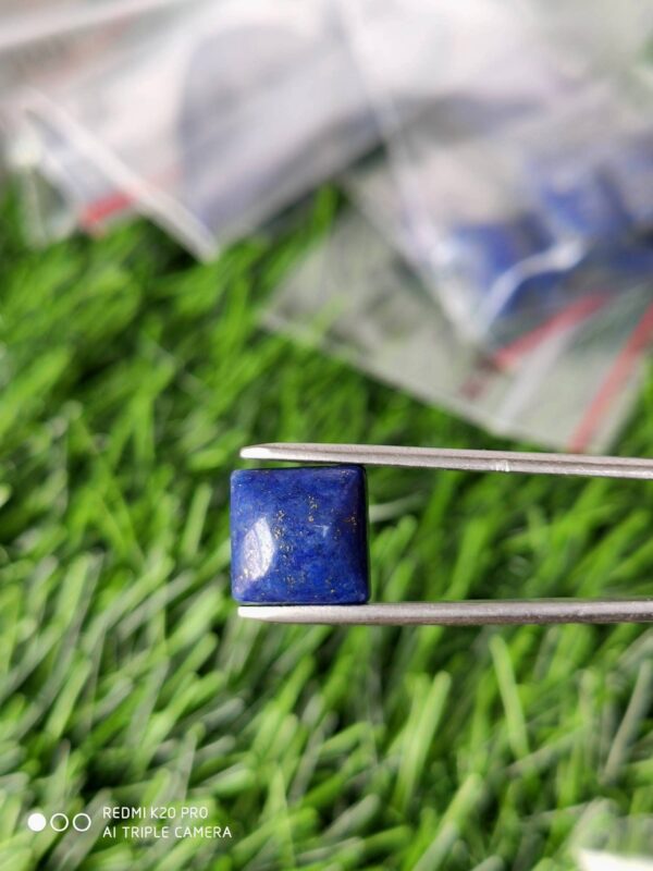 14 MM Square Shape Natural Blue Lapis Lazuli Cabochon, Lapis Lazuli Shape Cabochons, Lapis Gemstone Shape Cabochons 10 Piece - Image 2