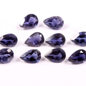 Natural Iolite Loose Cut Stone, Iolite Pear Shape Gemstone Cuts 3x5 MM, AAA Grade Iolite Loose Gemstone Shape Cuts 20 Pc
