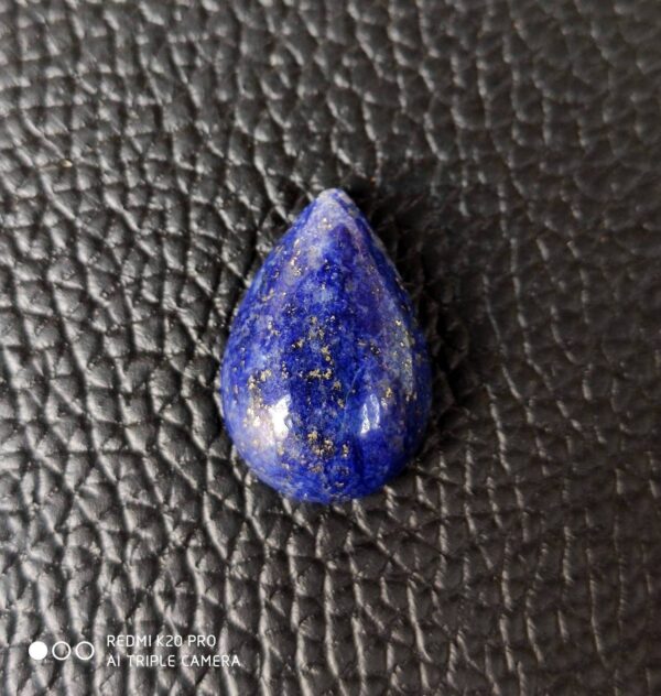 Lapis Pear Shape Cabochons, Lapis Lazuli Shape Cabochons, Beautiful Lapis Gemstone Shape Cabochons, Natural Blue Cabs 18x8-12.7 MM a Pair - Image 2
