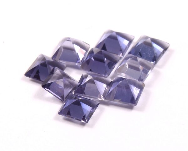 Iolite Loose Gemstone Cuts, Natural Iolite Square Shape Calibrated Size Cuts 2 MM, Iolite Awesome Royal Blue Color Iolite Loose Cuts 12 Pc - Image 3