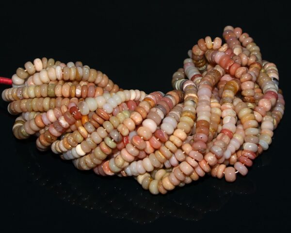 Opal Round Shape Beads, Pink Opal Shaded Beads 5-6 MM, Pink Opal Gemstone Shape Beads, Pink Opal Shape Beads, Pink Opal Loose Beads 16" - Image 2