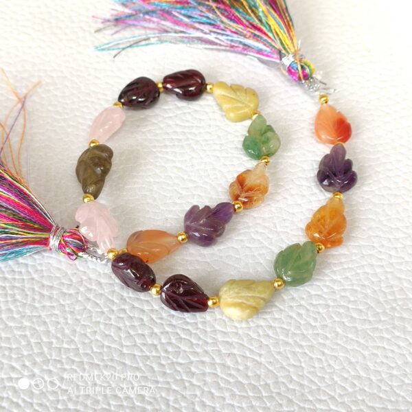 Amethyst Leaf Shape Carving Beads, Rose Quartz Shape Carving Beads 7x9-8x11 MM, Multi Gemstone Shape Carved Beads, Gemstone Loose Beads 8"