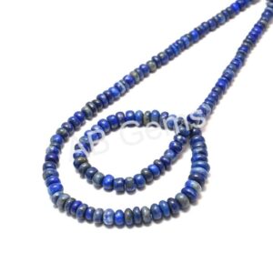 Laps Lazuli Round Shape Beads 4.5-6 MM, Lapis Lazuli Gemstone Loose Beads, Lapis Lazuli Handmade Shape Beads 8"