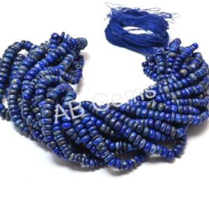 Laps Lazuli Round Shape Beads, Lapis Lazuli Gemstone Loose Beads 4.5-6 MM, Lapis Lazuli Handmade Shape Beads 16"