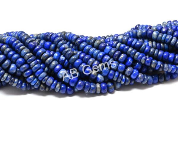Laps Lazuli Round Shape Beads, Lapis Lazuli Gemstone Loose Beads 4.5-6 MM, Lapis Lazuli Handmade Shape Beads 16" - Image 2