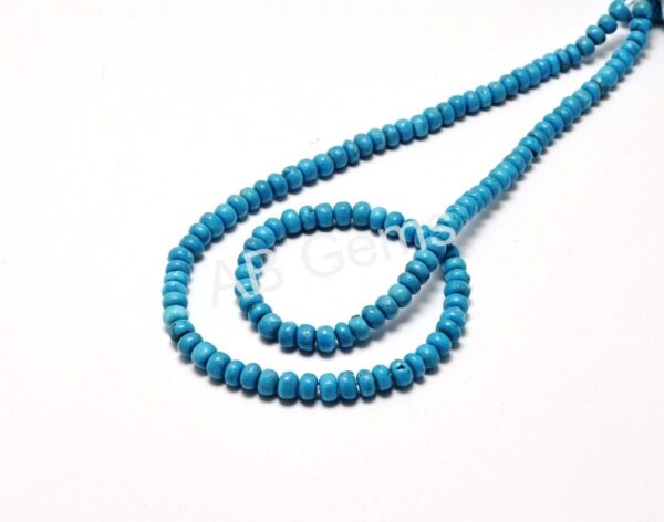 Turoise Round Shape Beads 5-5.5 MM, Turqoise Gemstone Handmade Beads, Turqoise Loose Beads 8"
