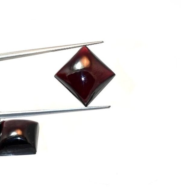 14 MM Garnet Square Shape Cabochons, Natural Gemstones, Garnet Birth Stone For Making Jewelry And Decorative Stuff, Stone Loose Cabs 2 Pc