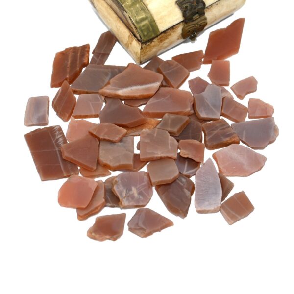 Red Moonstone Raw Rough, Red Moonstone Silk Shine Raw Rough, Gemstone Rocks, Red Moonstone Stone Rough Slice For Jewelry Making 100 Grams - Image 3