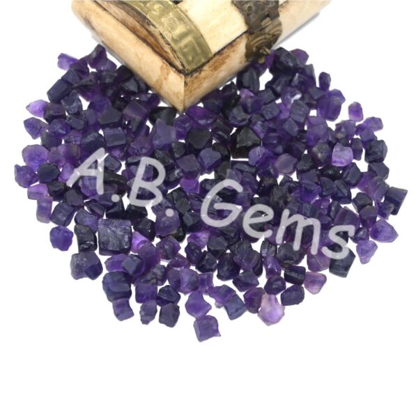 Amethyst Raw Rough, Gemstone Raw Rough, Purple Amethyst Rough For Jewelry Making, Loose Cuts Making, Cabochons Making 100 Grams - Image 2