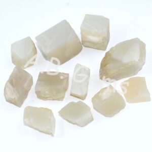 White Moonstone Rocks, Gemstone Raw Rough, Moonstone Rough, Gemstone And Jewelry Making, White Moonstone Raw Rough 250 Grams