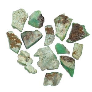 Chrysoprace Raw Rough, Gemstone Raw Material, Chrysoprase Ever Green Raw Rough, Chrysoprase Stone Rough For Gems And Jewelry Making 175 Grams