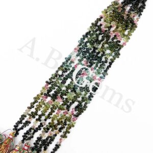 Multi Tourmaline Faceted Teardrops Beads 2x3.5-3x5mm, Tourmaline Briolette Drops Beads, Tourmaline Faceted Beads, Loose Tourmaline Strand 8"