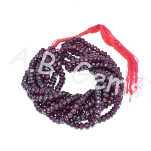 Garnet Round Beads 5.5-6 MM, Garnet Gemstone Faceted Beads, Beads For jewelry Making, January Birth Stone Beads10"