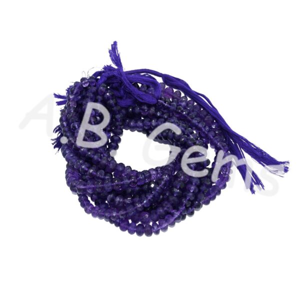 Amethyst Round Shape Beads 7-8 MM, Amethyst Gemstone Faceted Beads, Big Size Beads For Jewelry Making, For Gift 10"
