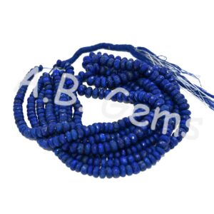 Lapis Lazuli Round Beads 6-8 MM, Gemstone Faceted Beads, Lapis Lazuli Beads For Jewelry Making 10"