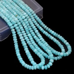 Natural Amazonite Round Beads 5-5.5 MM, Gemstone Smooth Beads For Jewelry Making, Amazonite Handmade Loose Beads For Gift 8"